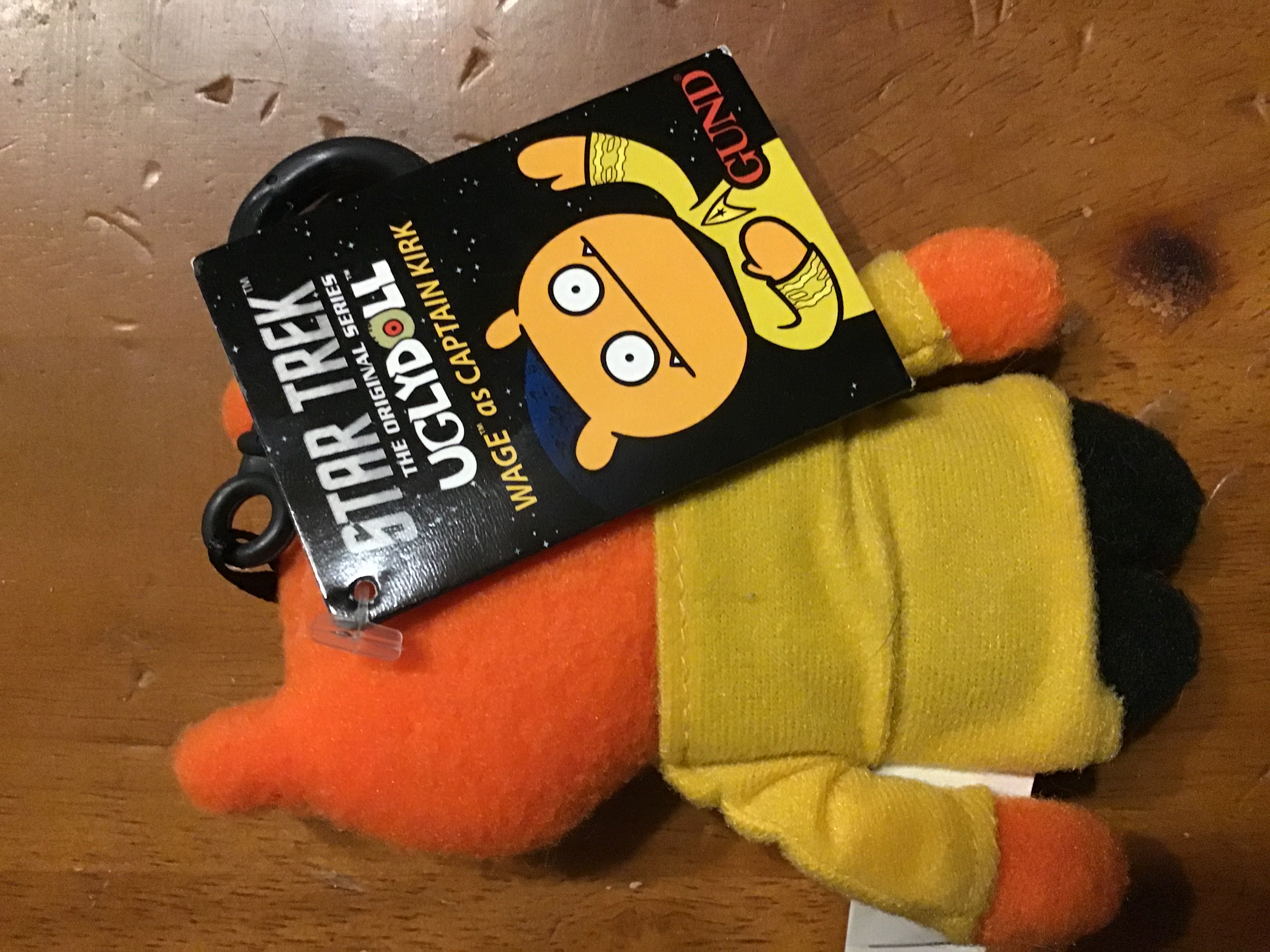 WAGE as Captain Kirk (Key Chain)  plush collectible [Barcode 028399073078] - Main Image 2