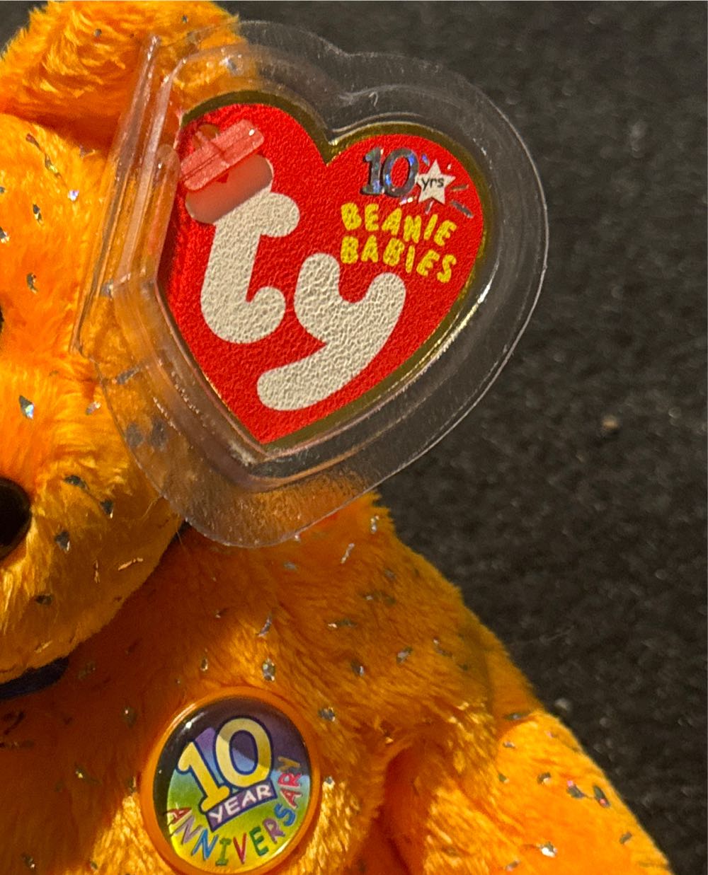 Decade The Bear, Orange  (United States) plush collectible [Barcode 008421045853] - Main Image 2