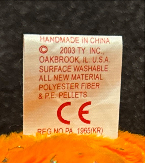 Decade The Bear, Orange  (United States) plush collectible [Barcode 008421045853] - Main Image 4