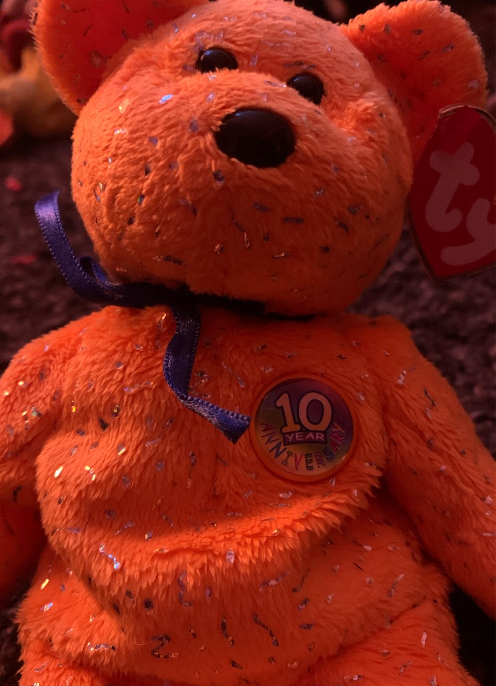 Decade The Bear (Orange)  (United States) plush collectible [Barcode 008421045853] - Main Image 4