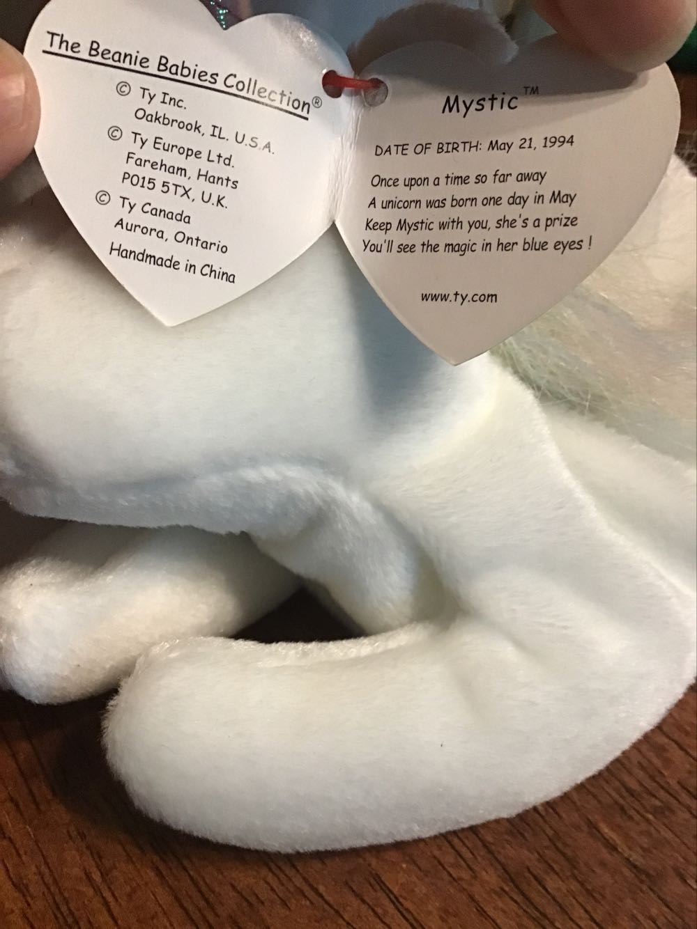 Mystic the Unicorn   (United States) plush collectible [Barcode 008421040070] - Main Image 2