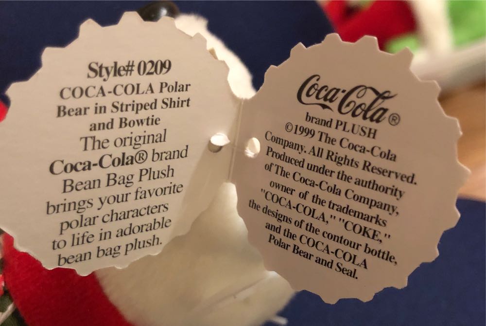 Coca Cola Bear  plush collectible [Barcode 715429990732] - Main Image 2