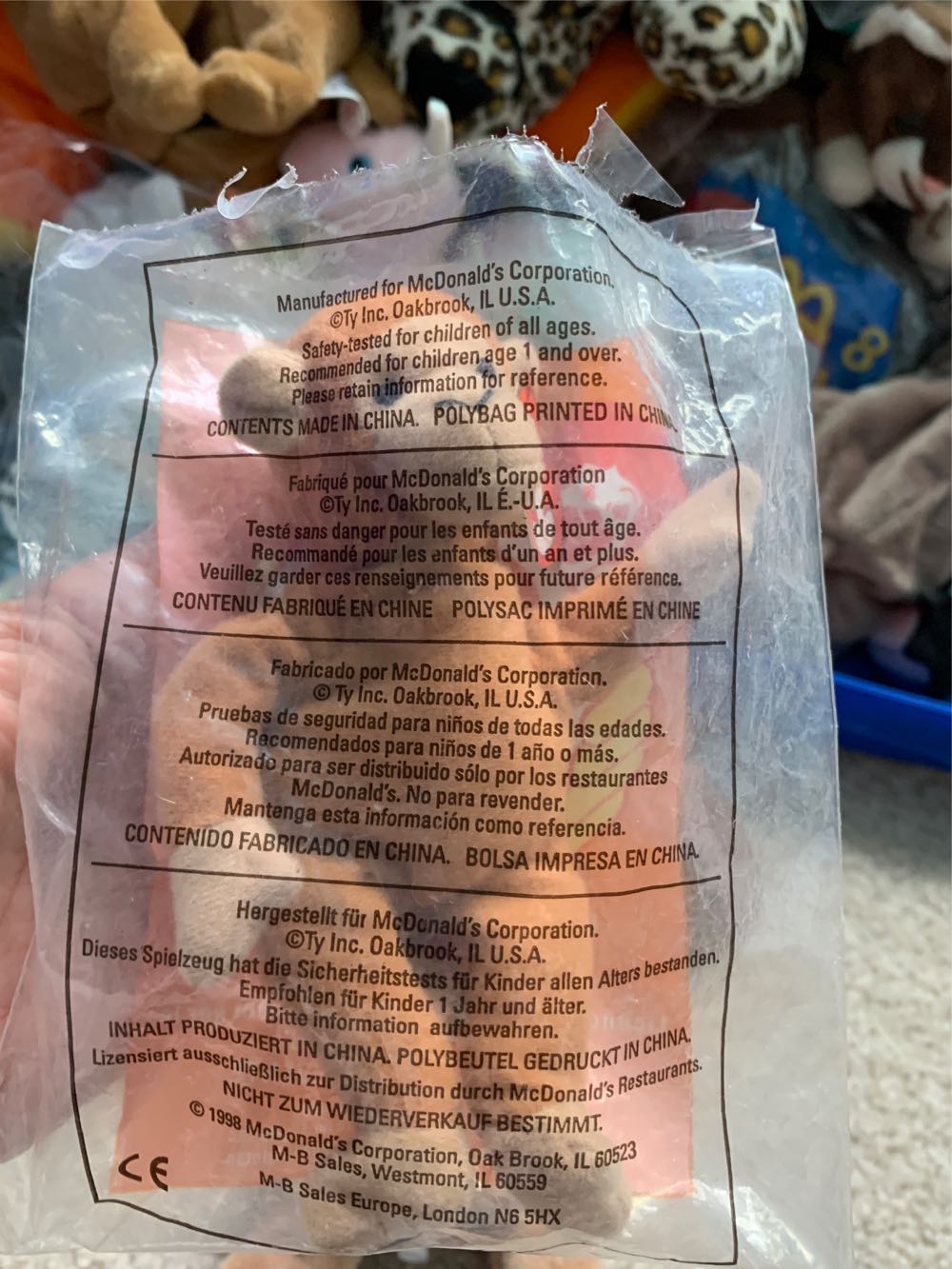 Bongo Teenie Beanie Baby  plush collectible - Main Image 2