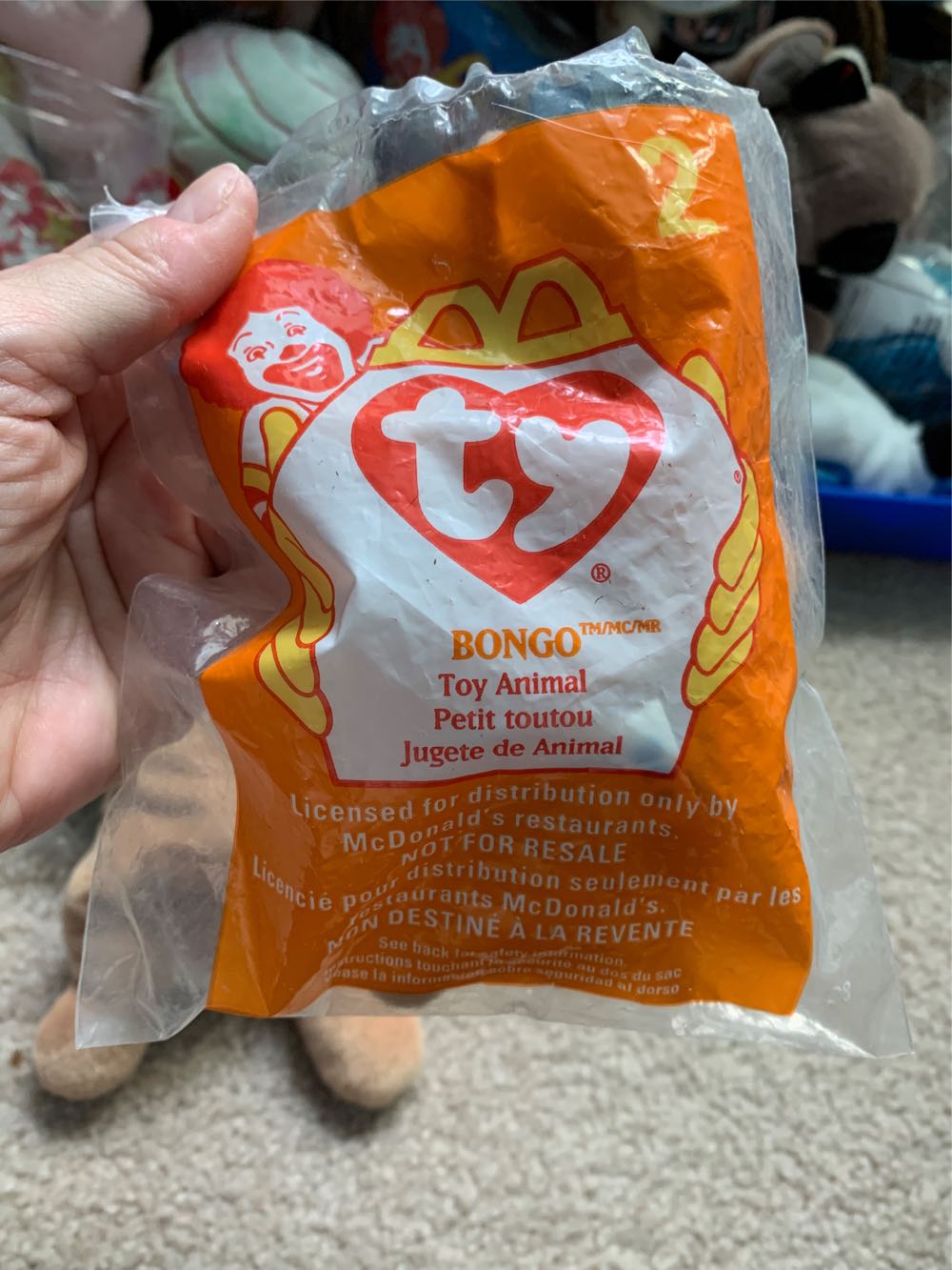 Bongo Teenie Beanie Baby  plush collectible - Main Image 3