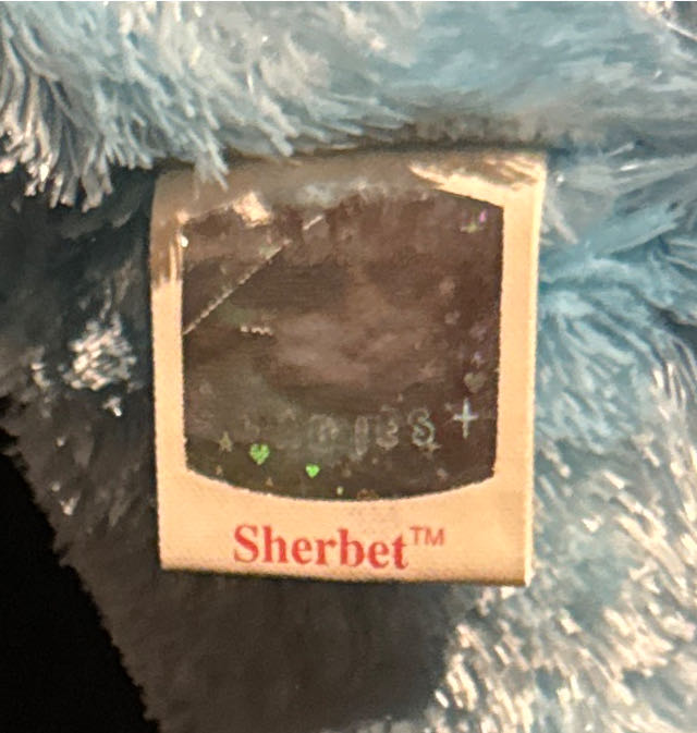 Sherbet The Bear (Blue)  (United States) plush collectible [Barcode 008421400041] - Main Image 3