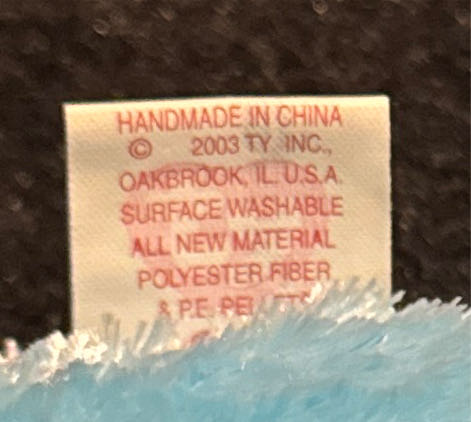 Sherbet The Bear (Blue)  (United States) plush collectible [Barcode 008421400041] - Main Image 4