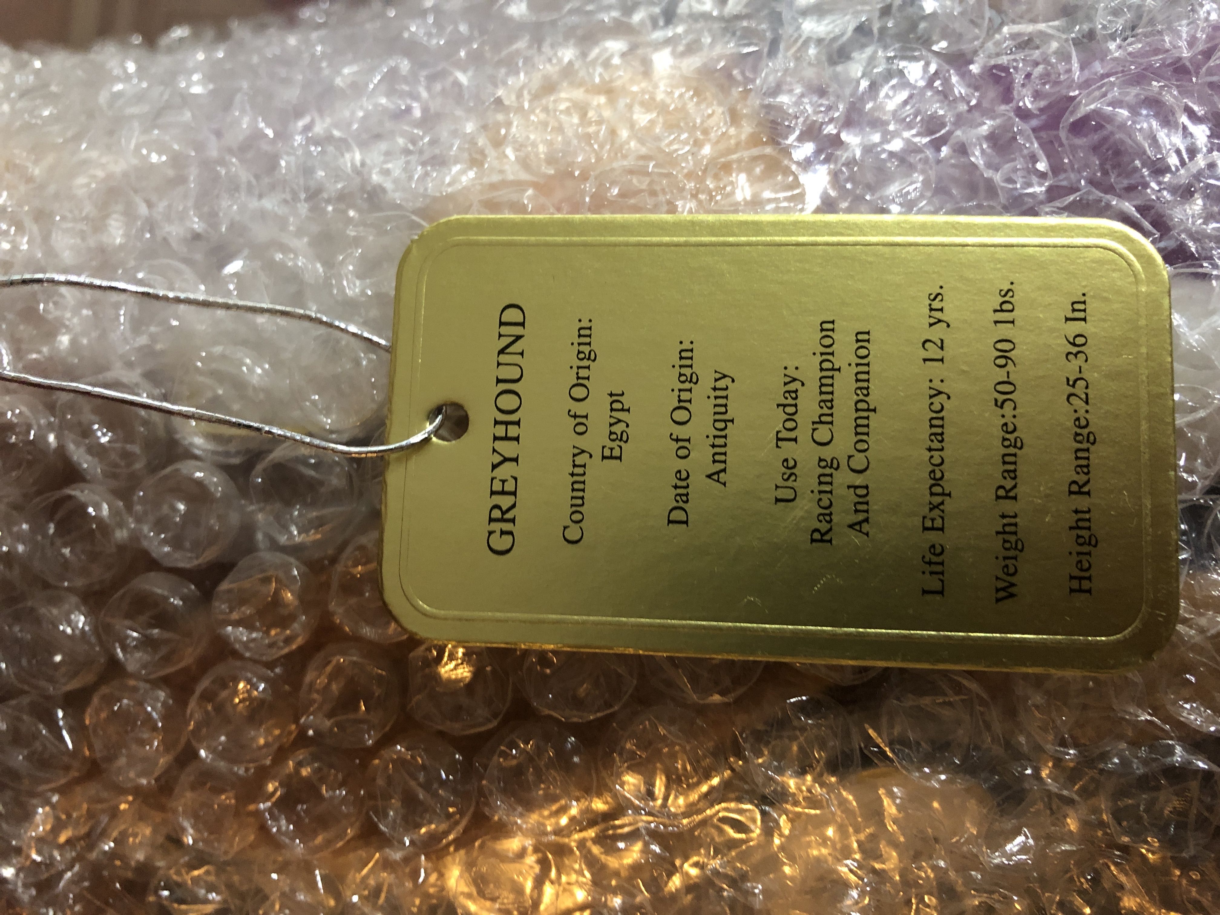 Greyhound  plush collectible - Main Image 2