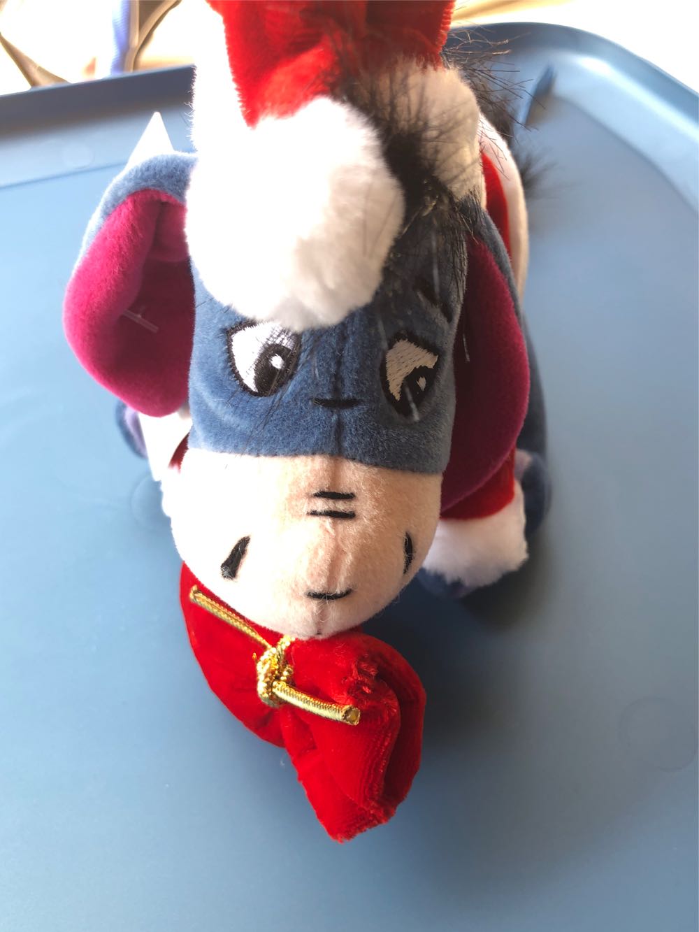 Disney Santa Eeyore 8” New With Tags  plush collectible [Barcode 417201401114] - Main Image 3