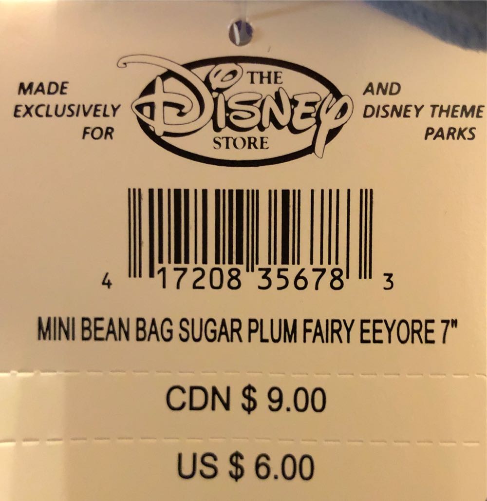 Eeyore, Sugar Plum Fairy  plush collectible [Barcode 417208356783] - Main Image 2
