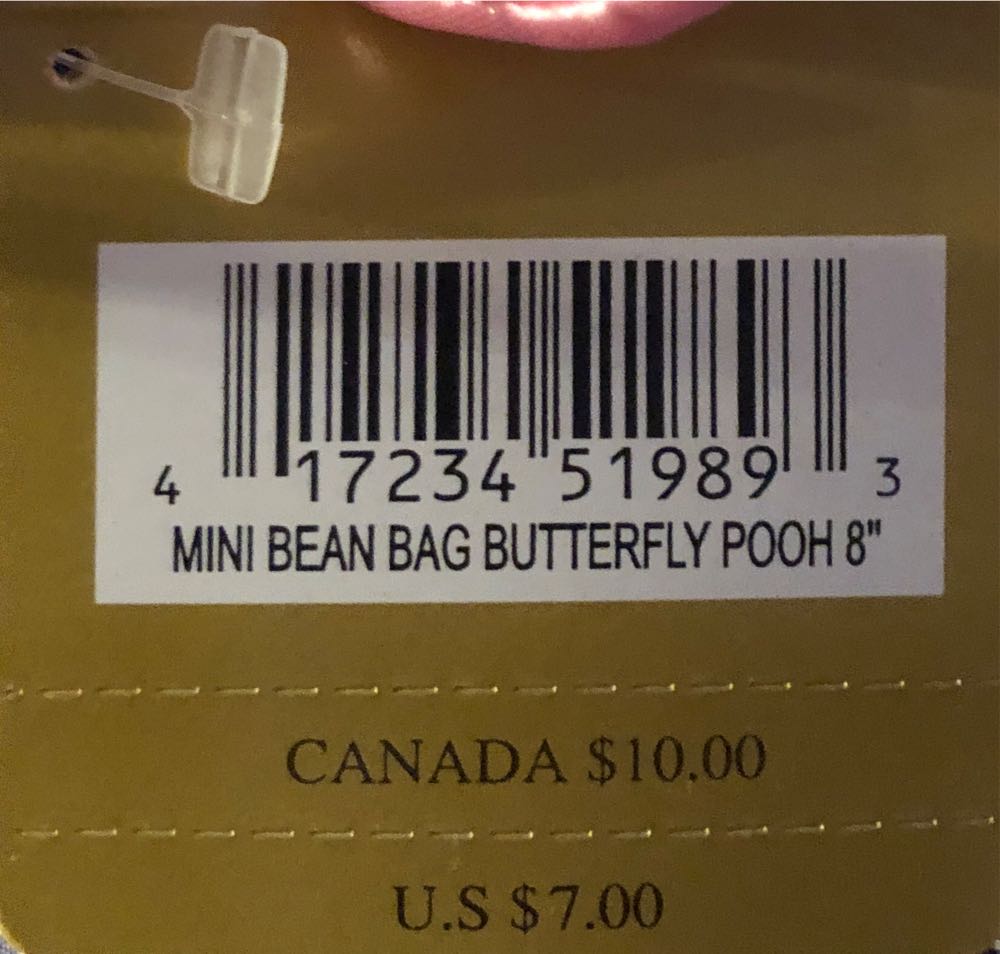 Butterfly Pooh 8in  plush collectible [Barcode 417234519893] - Main Image 4