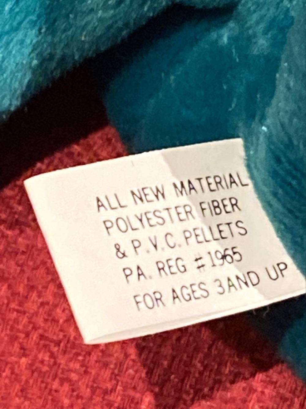 Teddy The Bear (Teal, New Face)  plush collectible - Main Image 2