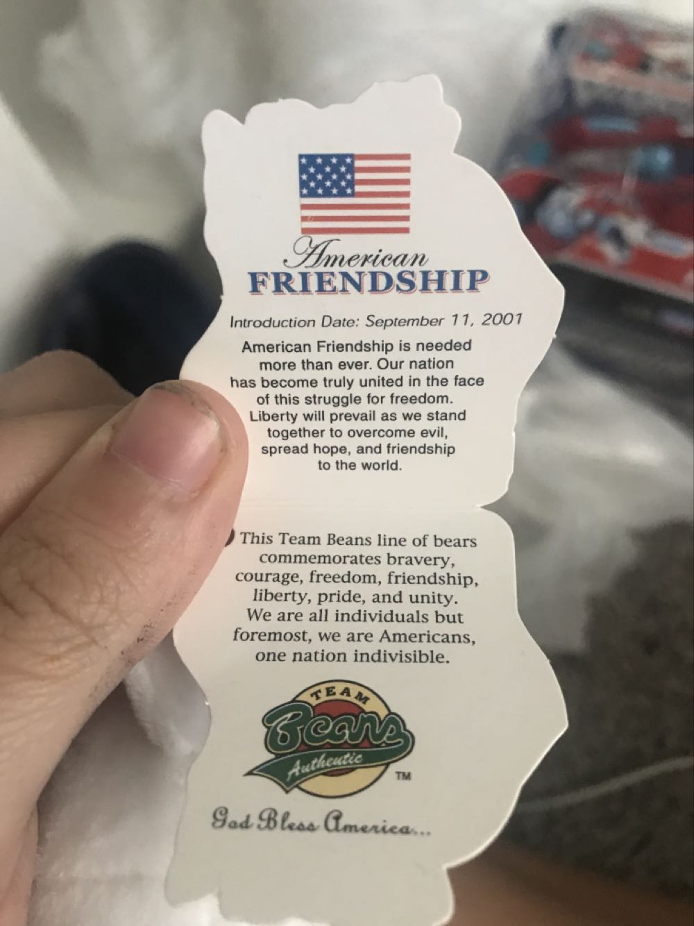 American Friendship Plush  (United States) plush collectible [Barcode 681329031861] - Main Image 3