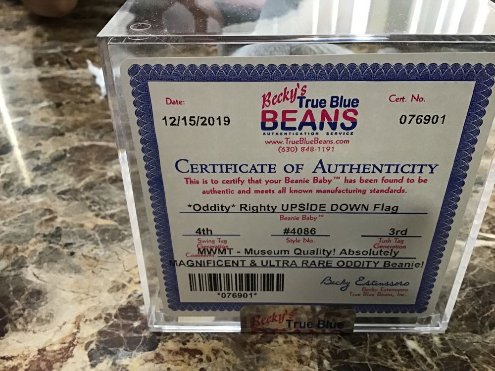 Righty Upside Down Flag  (United States) plush collectible - Main Image 3