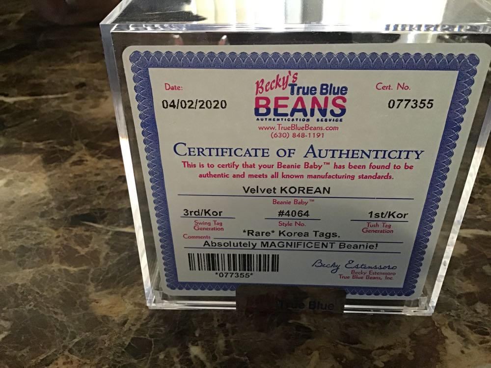 Velvet Korean  (United States) plush collectible - Main Image 3