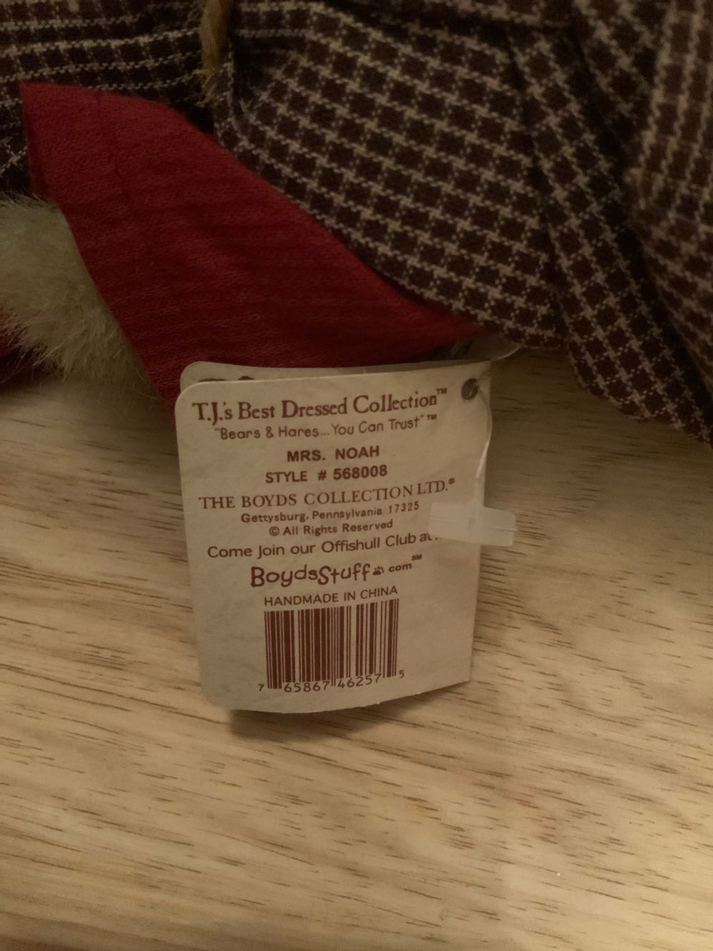 Mrs. Noah  plush collectible - Main Image 2