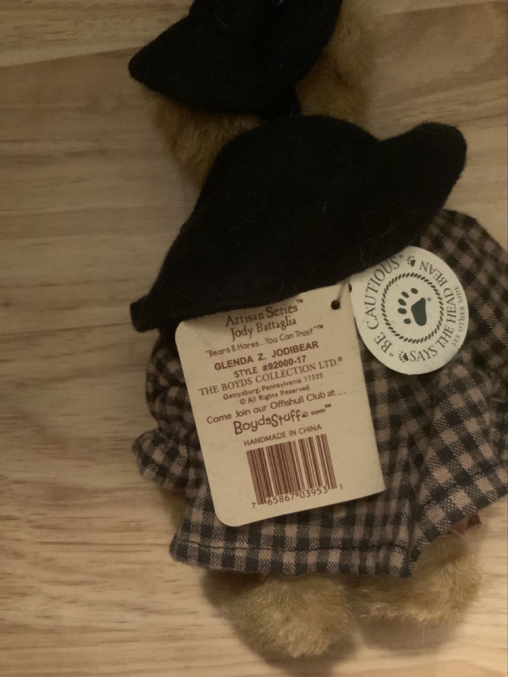 Glenda Z. Jodi Bear  plush collectible - Main Image 2