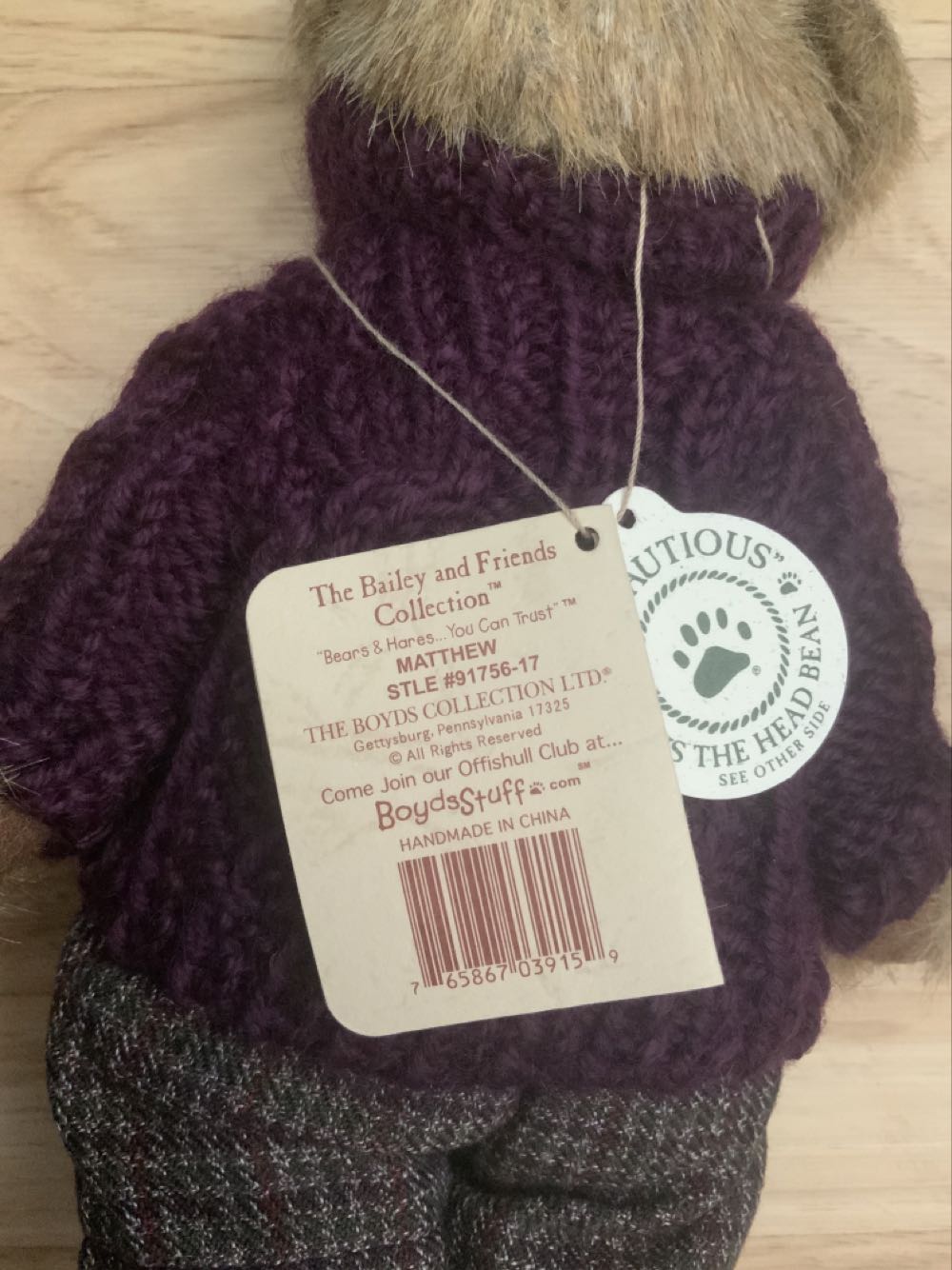 Matthew  plush collectible - Main Image 3