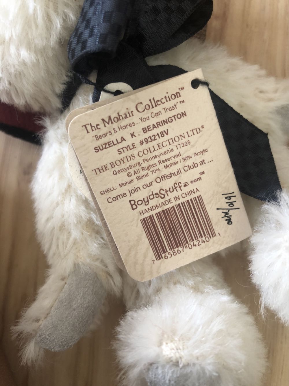 Suzella K. Bearington  plush collectible - Main Image 2