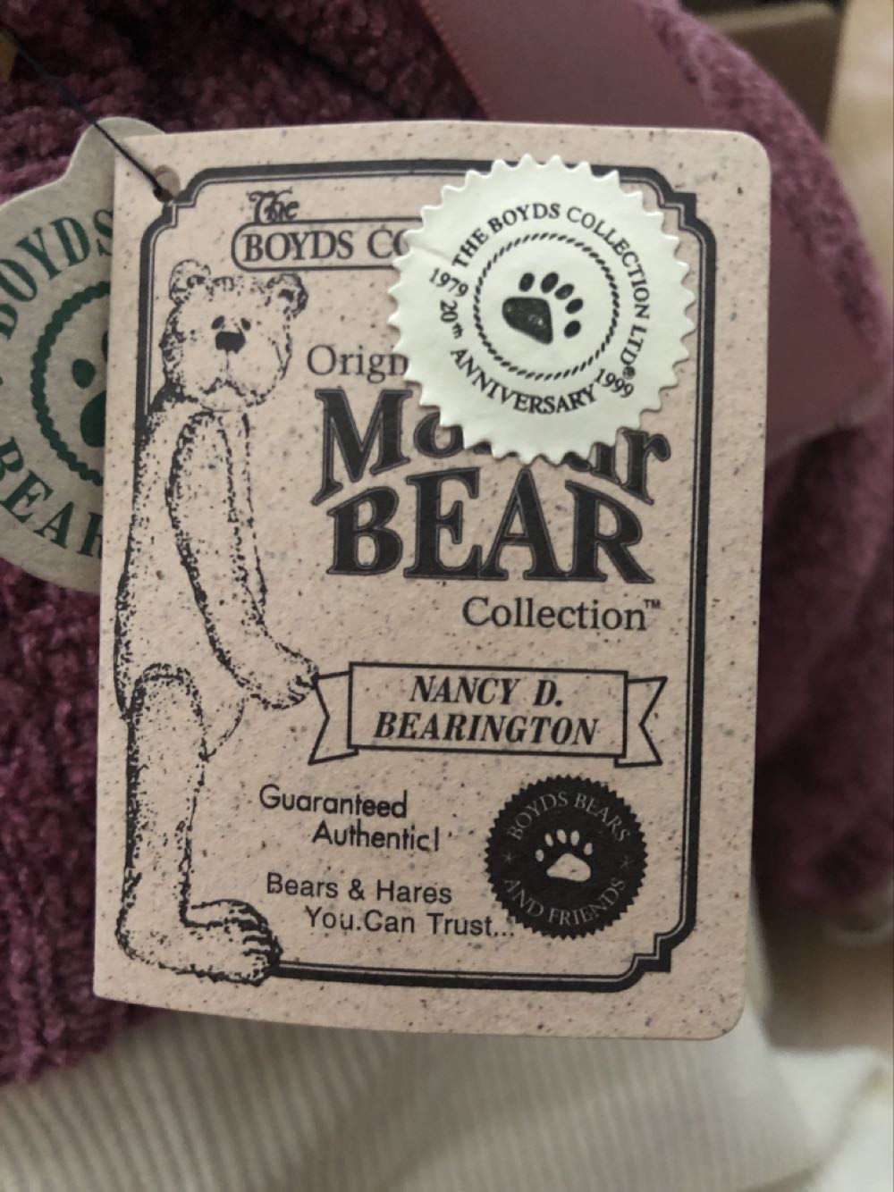 Nancy D. Bearington  plush collectible - Main Image 2