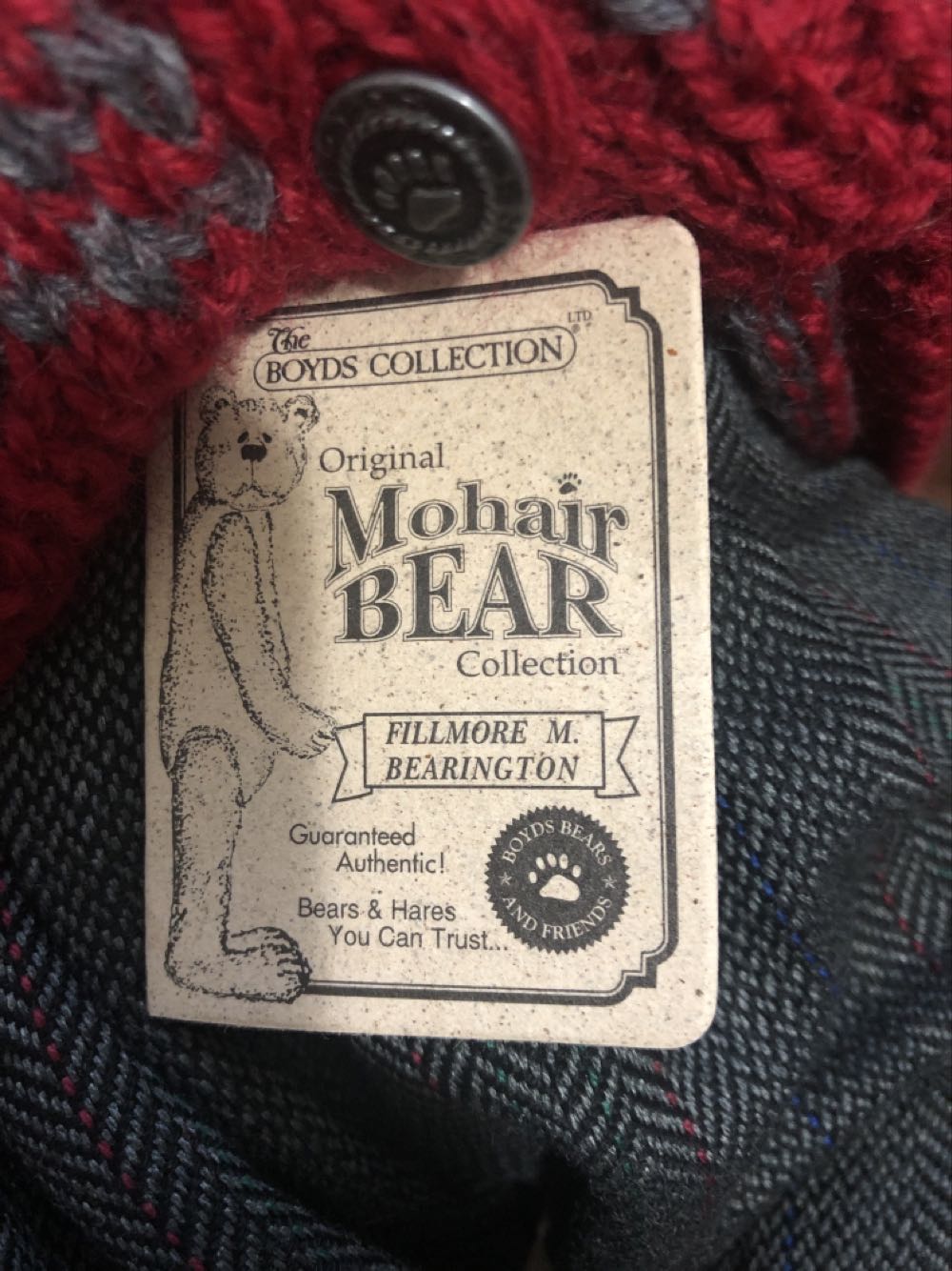 Fillmore M. Bearington  plush collectible - Main Image 2