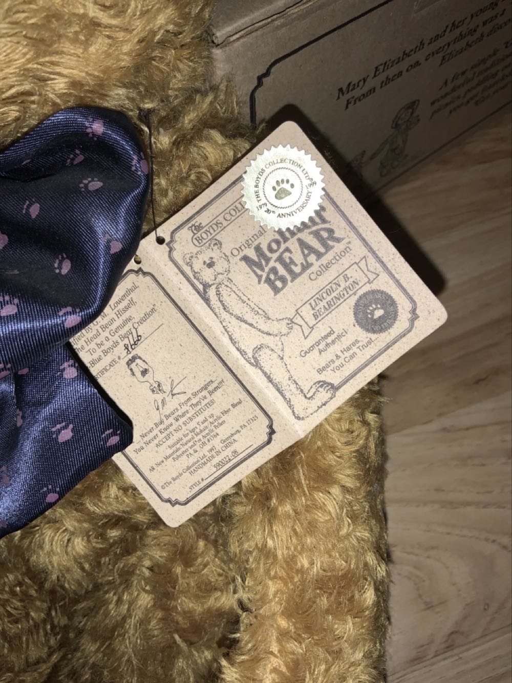 Lincoln B. Bearington  plush collectible - Main Image 2