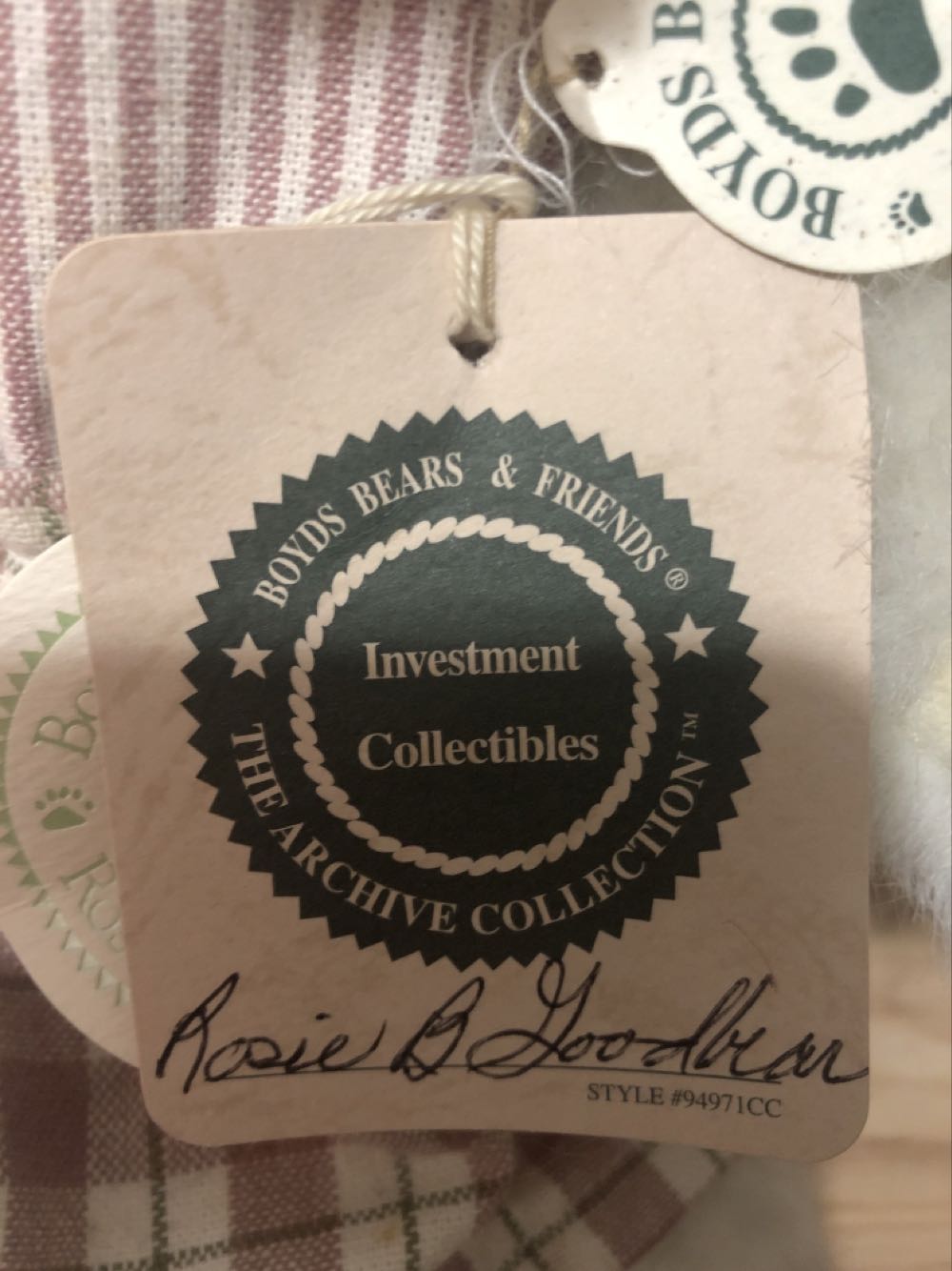 Rosie B. Goodbear  plush collectible - Main Image 2