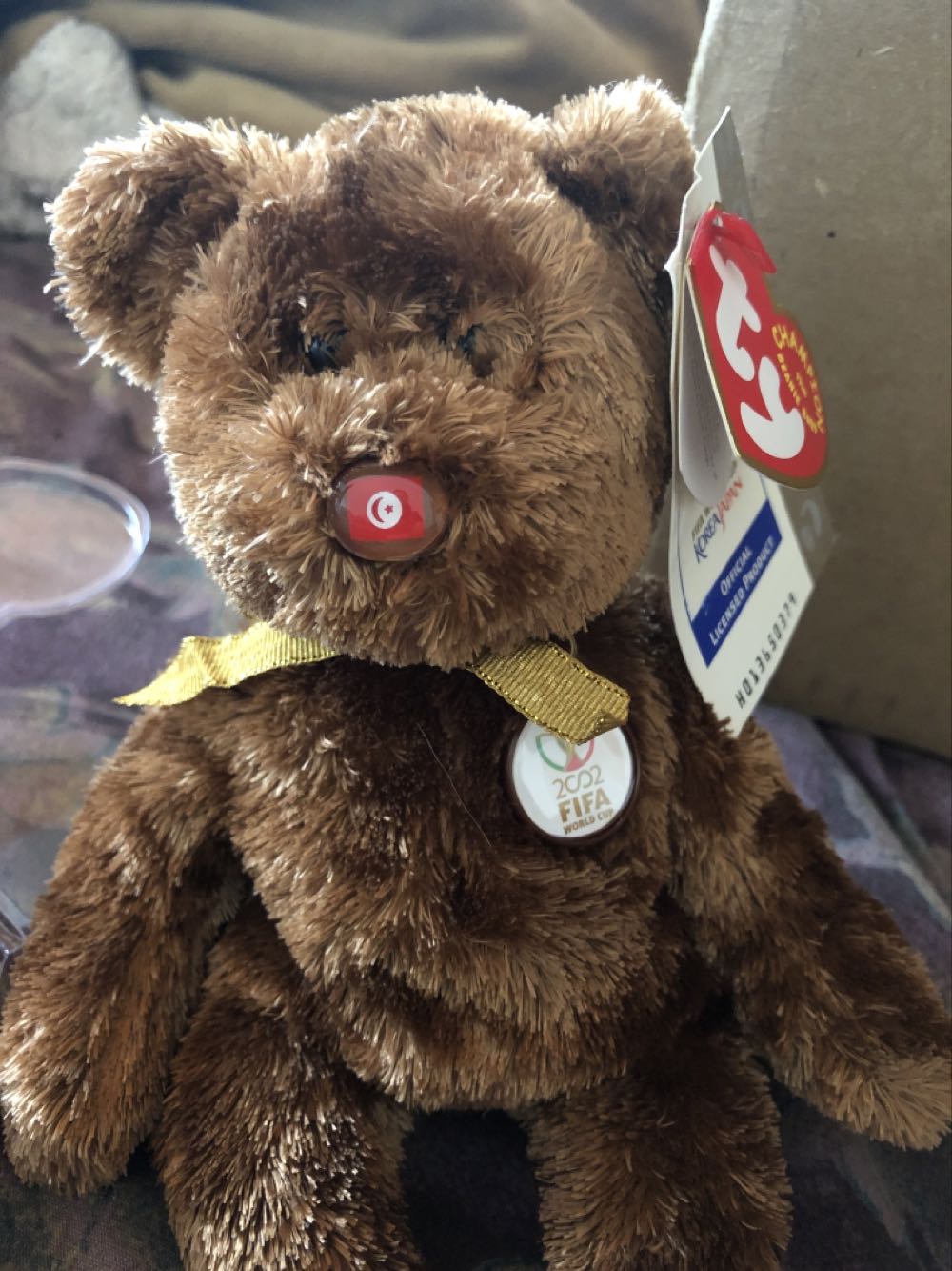 Champion FIFA Bear (Tunisia)  (Tunisia) plush collectible [Barcode 008421044085] - Main Image 1