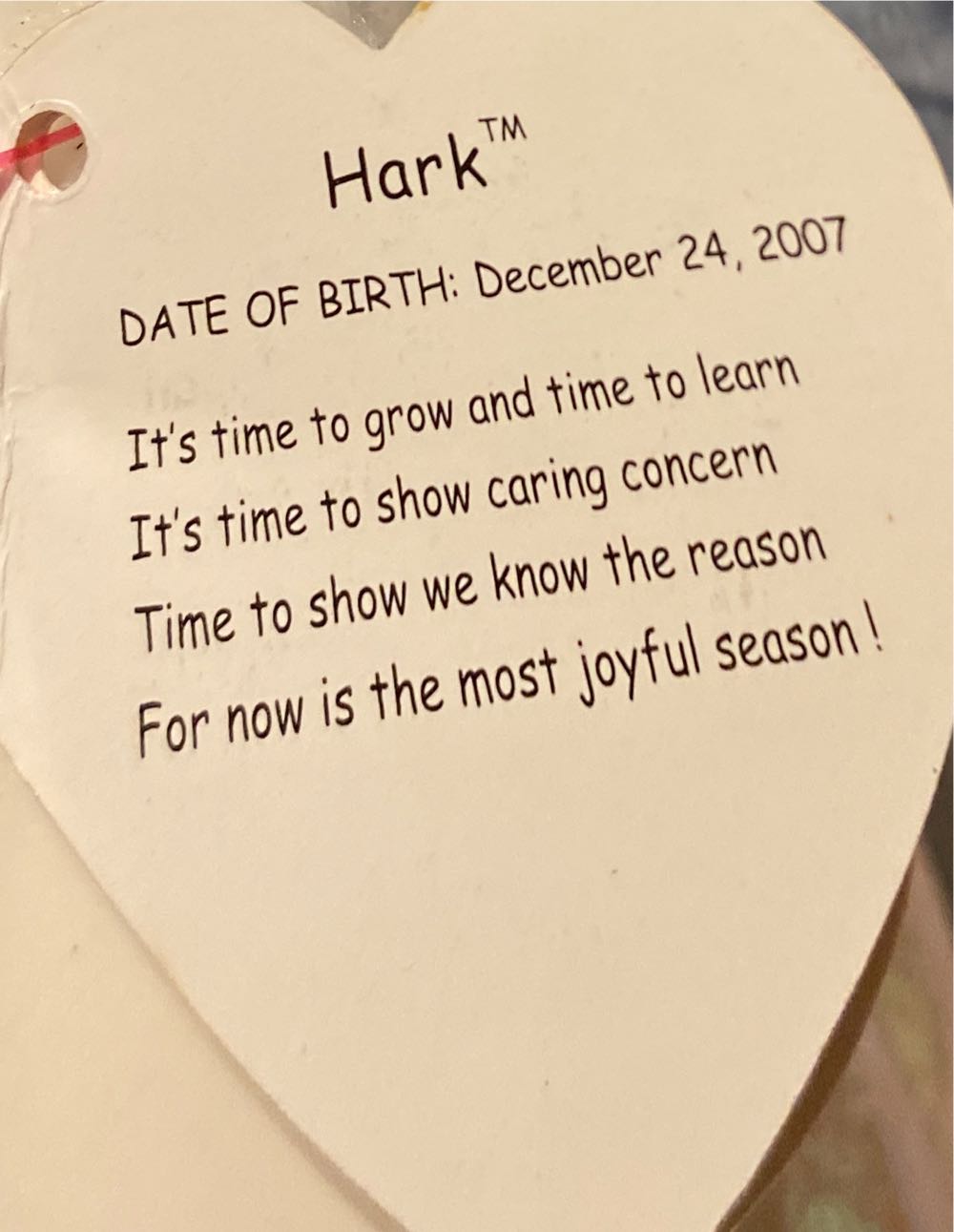 Hark Angel Bear (white)  plush collectible [Barcode 008421407095] - Main Image 2