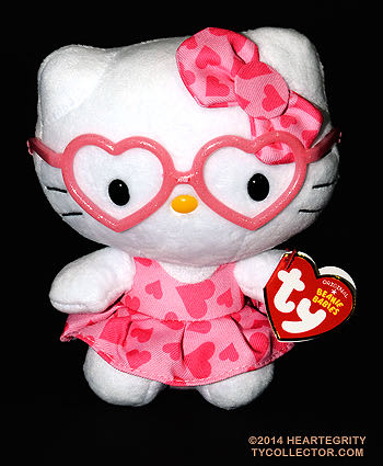 Ty Hello Kitty (heart glasses)  (Canada) plush collectible - Main Image 1