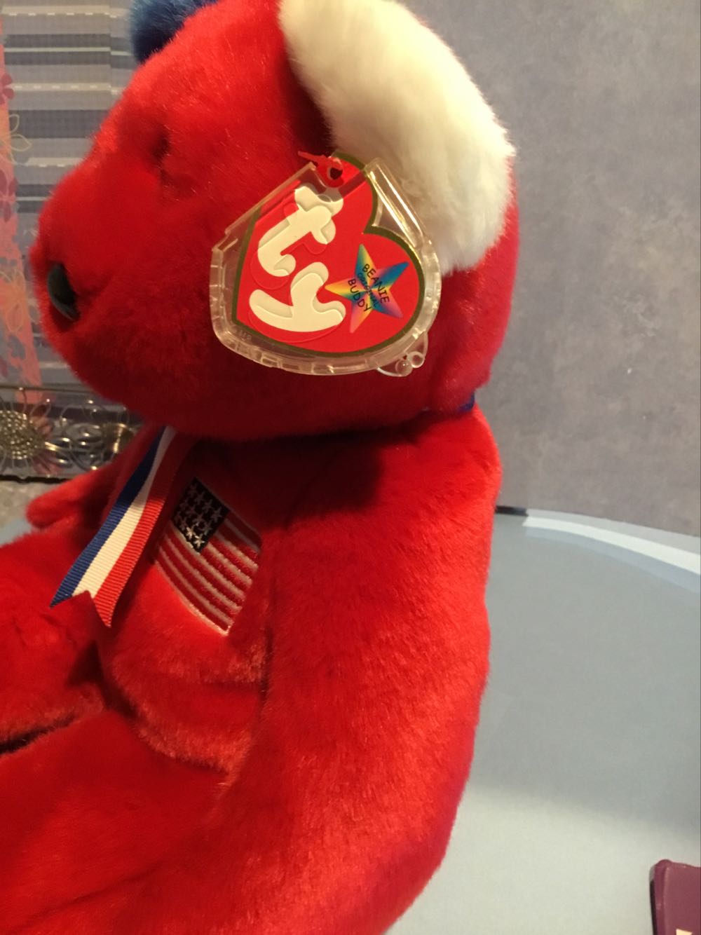 America The Beanie Buddy  (United States) plush collectible [Barcode 008421094691] - Main Image 2