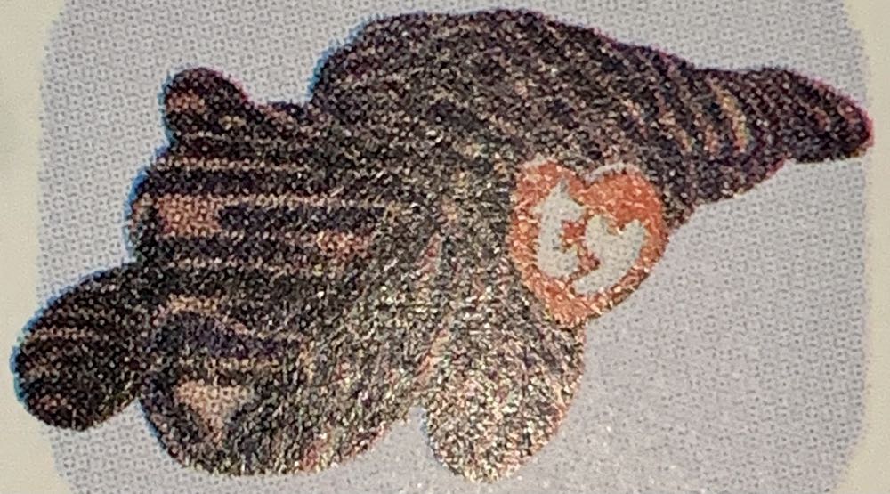 Ty Stripes (black & tan)  (Canada) plush collectible - Main Image 2