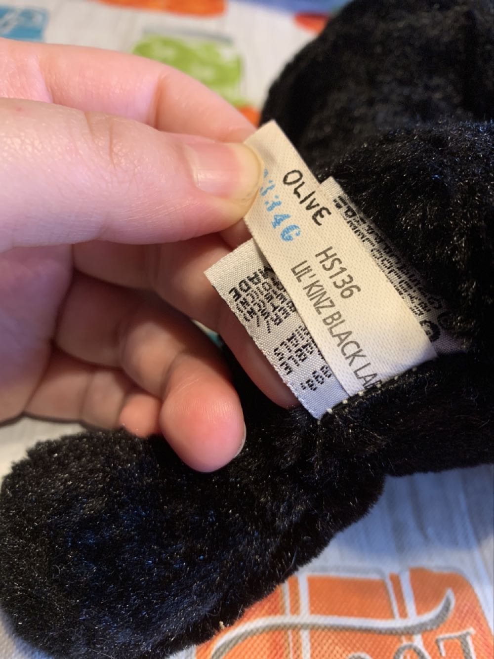 Webkinz Lil’ Kinz Black Lab  plush collectible - Main Image 4