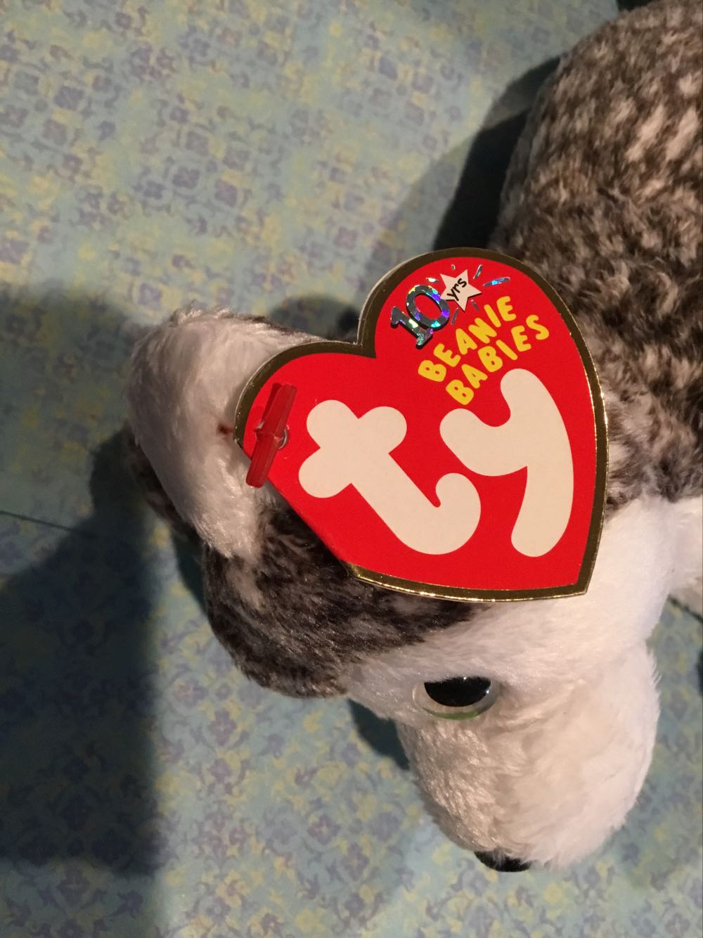 Mukluk The Husky Dog 🐕 (Blue And Green Eye) L  plush collectible [Barcode 008421400317] - Main Image 2