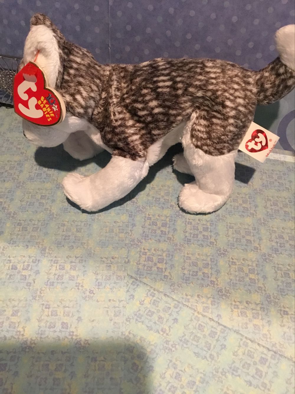 Mukluk The Husky Dog 🐕 (Blue And Green Eye) L  plush collectible [Barcode 008421400317] - Main Image 4