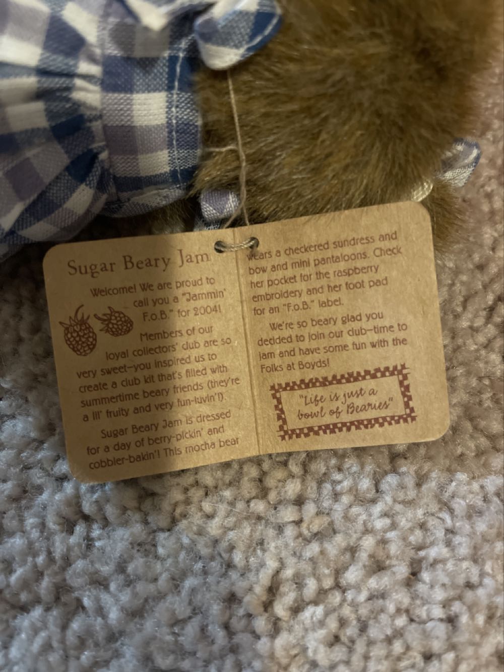 Sugar Beary Jam  plush collectible - Main Image 2