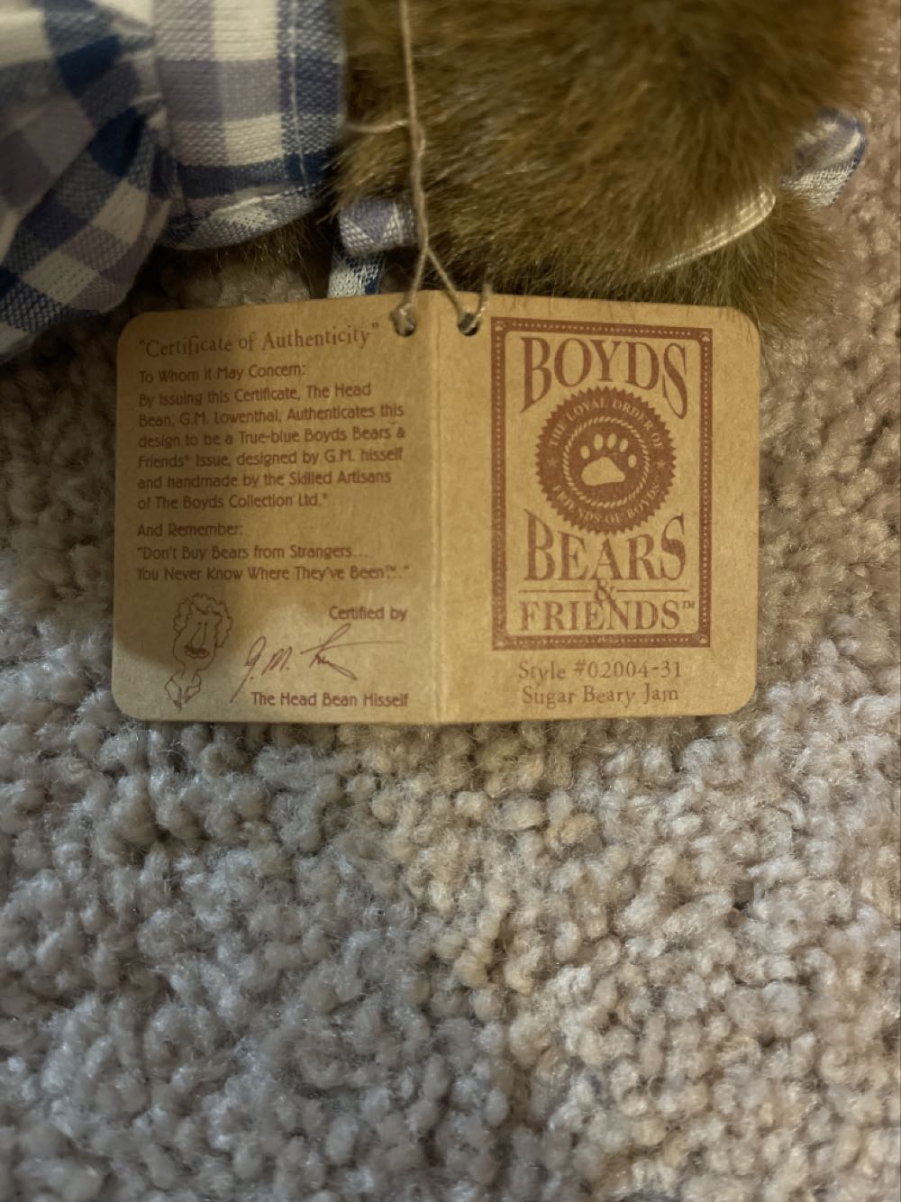 Sugar Beary Jam  plush collectible - Main Image 3