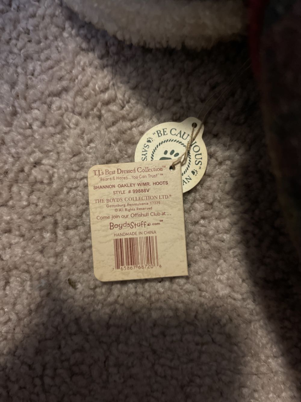 Shannon Oakley W/ Mr. Hoots  plush collectible - Main Image 3