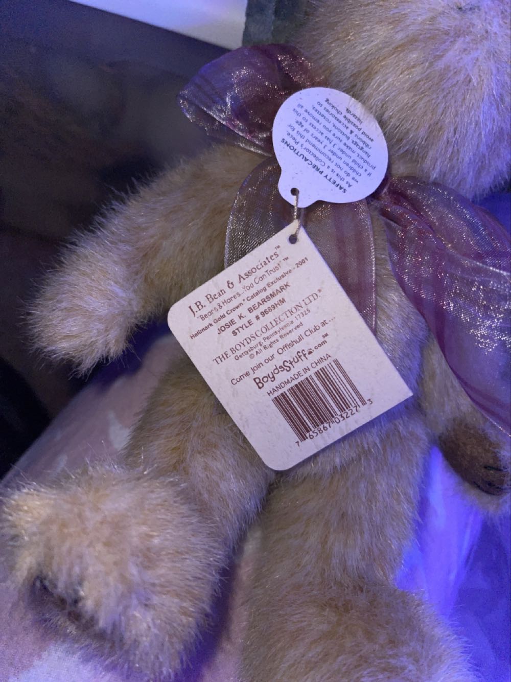 Josie K. Bearsmark  plush collectible - Main Image 2