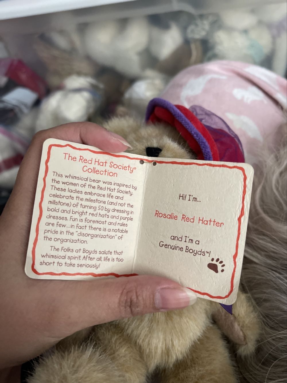 Rosalie Red Hatter  plush collectible - Main Image 2