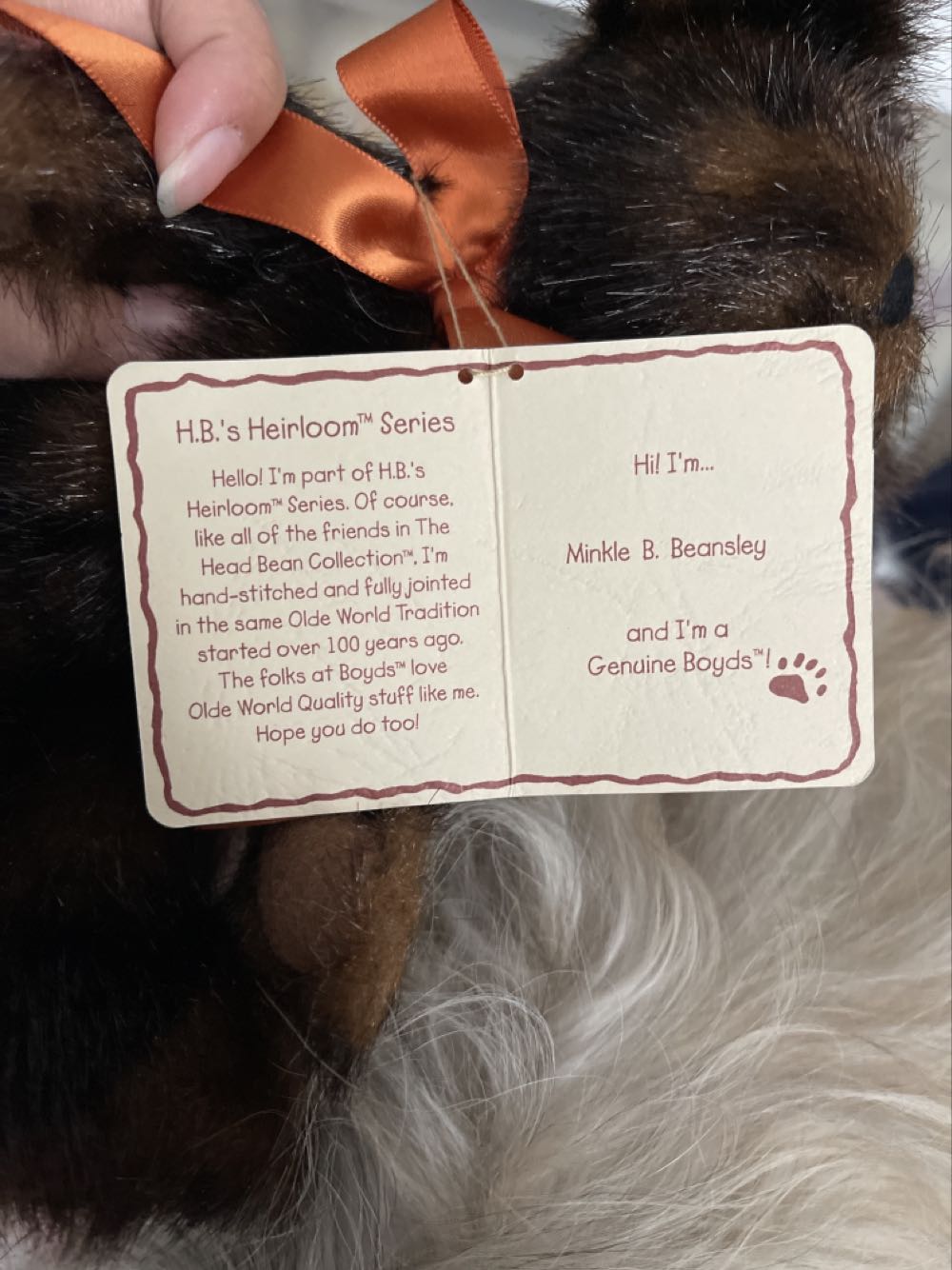 Minkle B. Beansley  plush collectible - Main Image 2