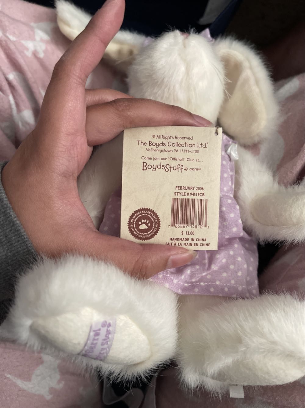 Kimberly Lynn Februarybunny  plush collectible - Main Image 3