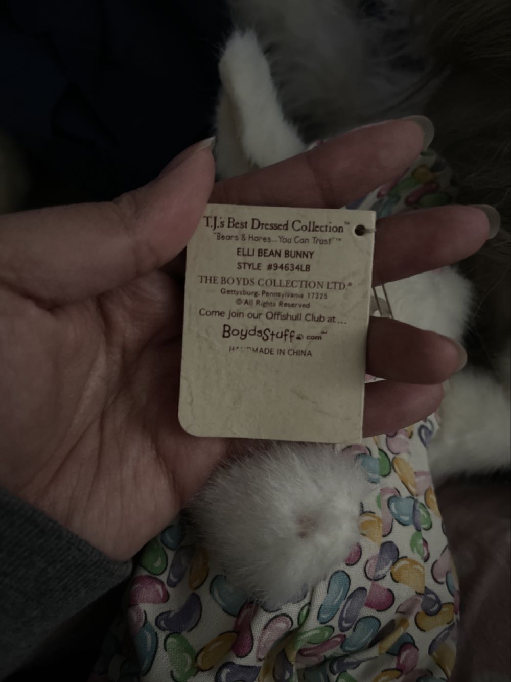 Elli Bean Bunny  plush collectible - Main Image 4