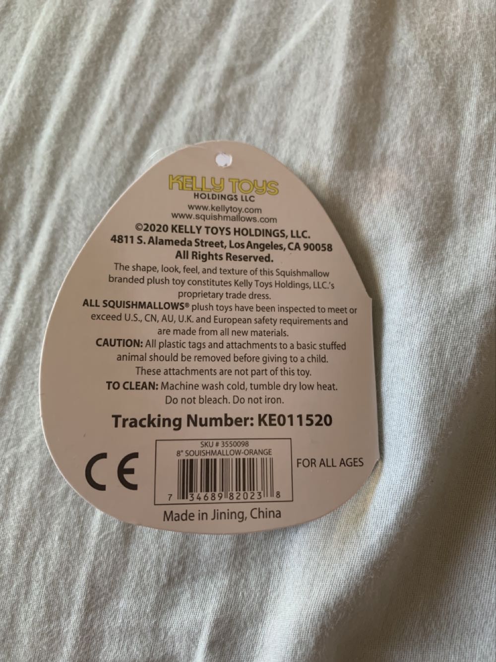Orin The Orange 8” No Tags  plush collectible [Barcode 734689820238] - Main Image 4