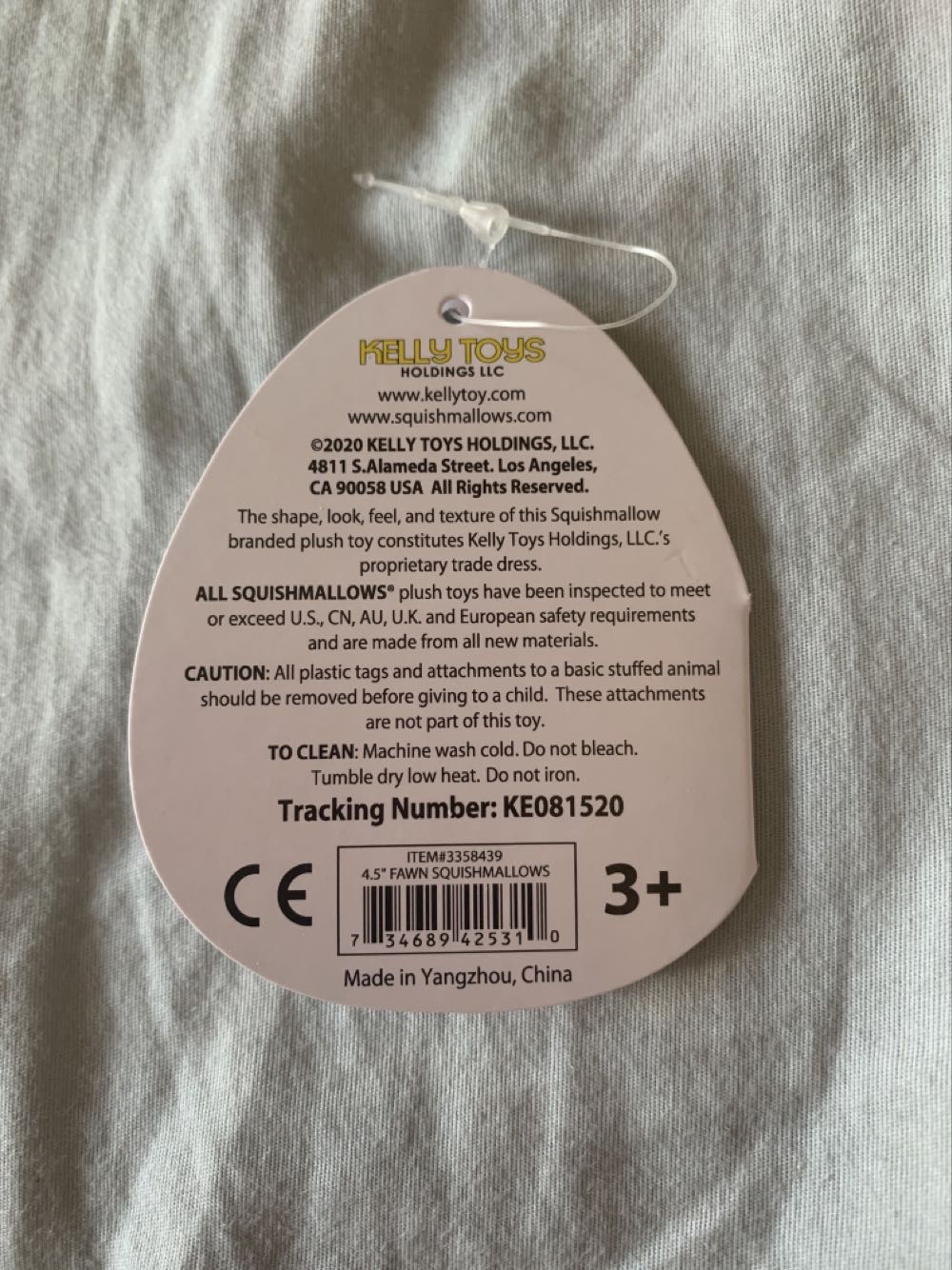 Christmas Deer Darla 4.5”  plush collectible [Barcode 734689425310] - Main Image 4