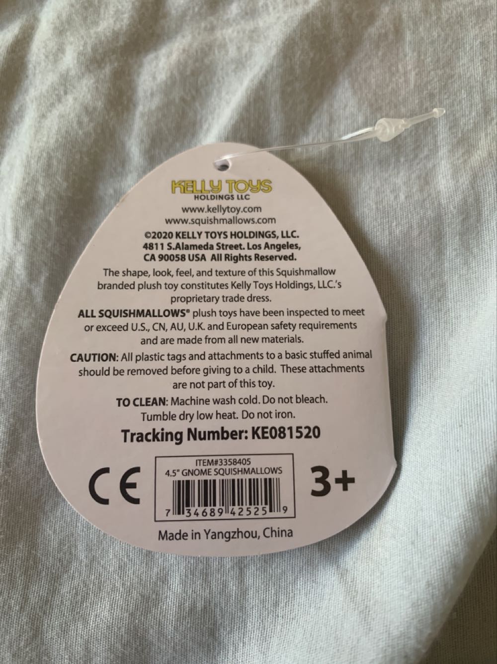 Christmas Gnome Norma 4.5”  plush collectible [Barcode 734689425259] - Main Image 4