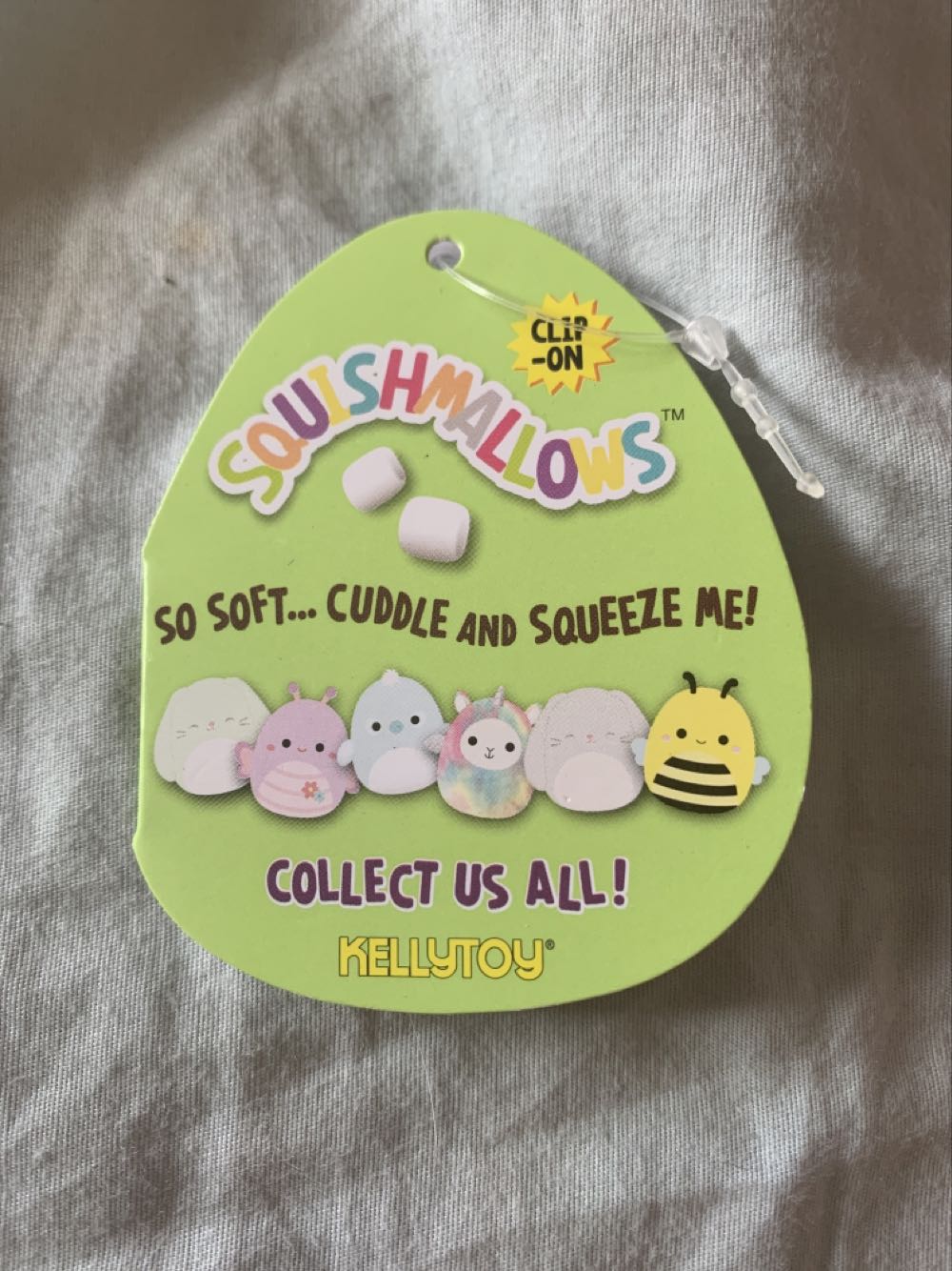 Isabella The Bunny Clip On 3.5”  plush collectible [Barcode 734689975174] - Main Image 2