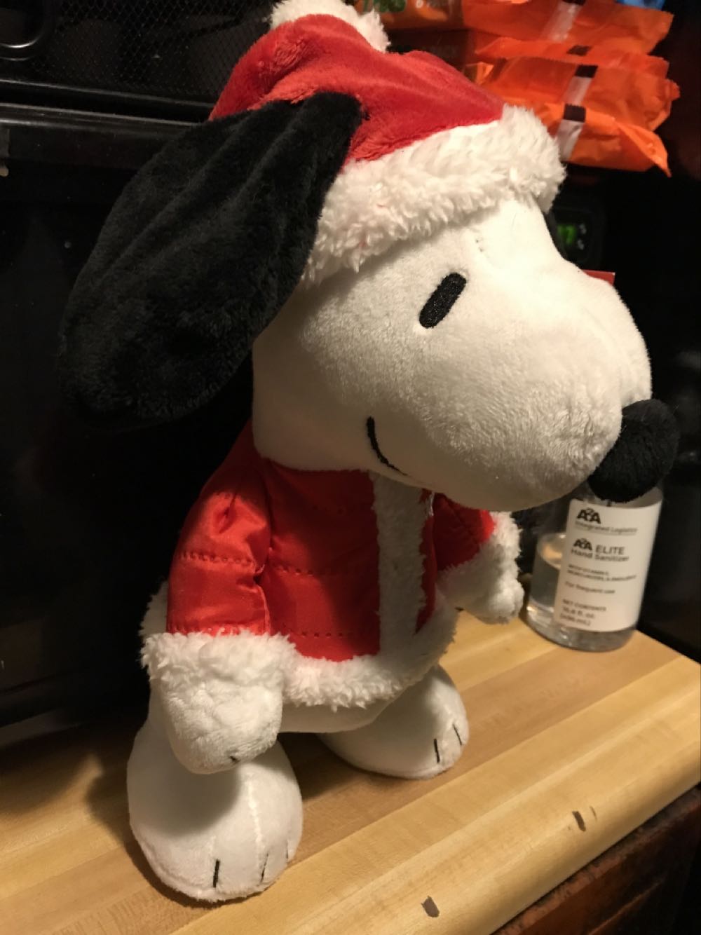 Peanuts 13” Snoopy Santa Claus Animated Plush Toy ...  plush collectible [Barcode 047475951604] - Main Image 3