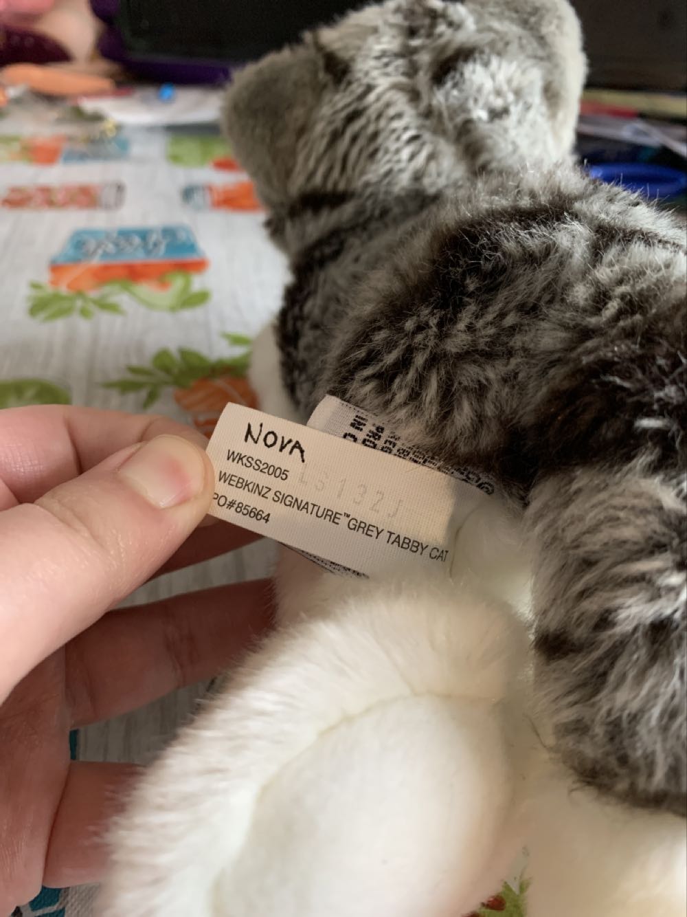 Webkinz Signature Grey Tabby Cat  plush collectible - Main Image 3