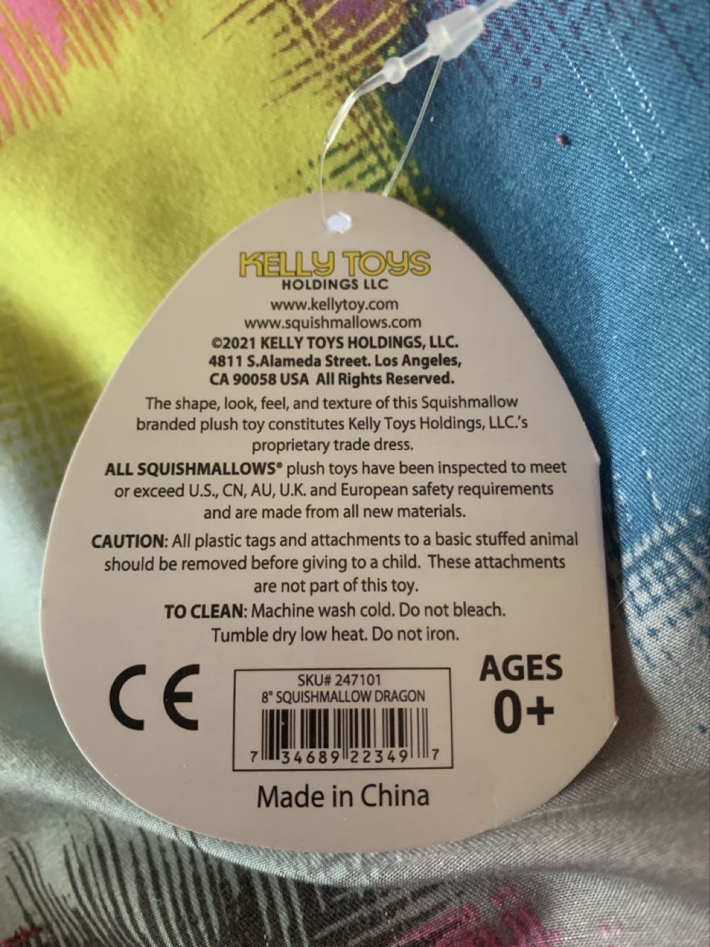 Dakota The Dragon 8”  plush collectible [Barcode 734689223497] - Main Image 4