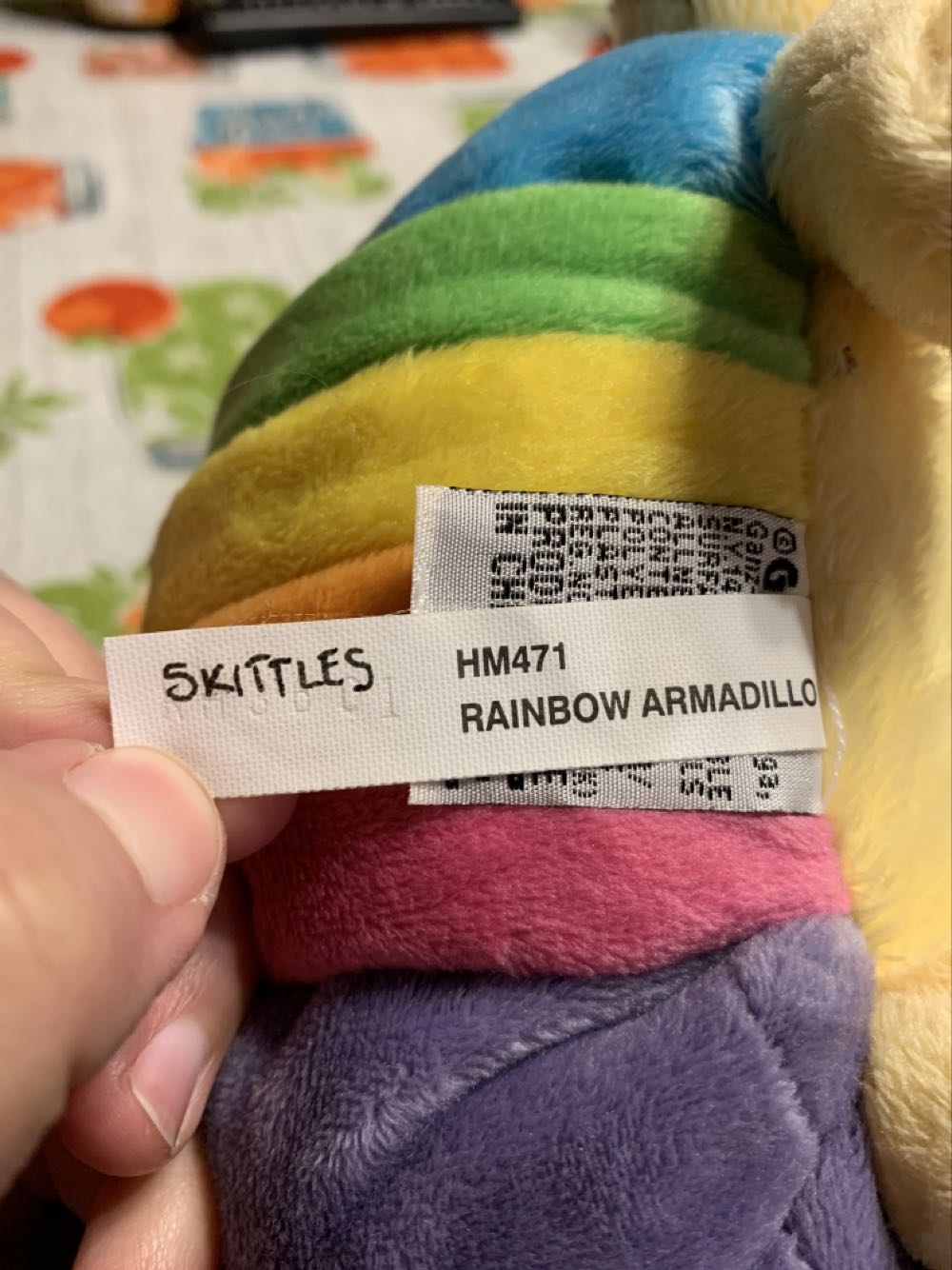 Webkinz Rainbow Armadillo  plush collectible - Main Image 3